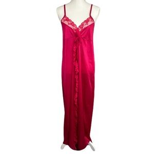 Vintage 60s Erica Loren Women Babydoll‎ Nightgown Sz M Open Lace Budoir Peignoir